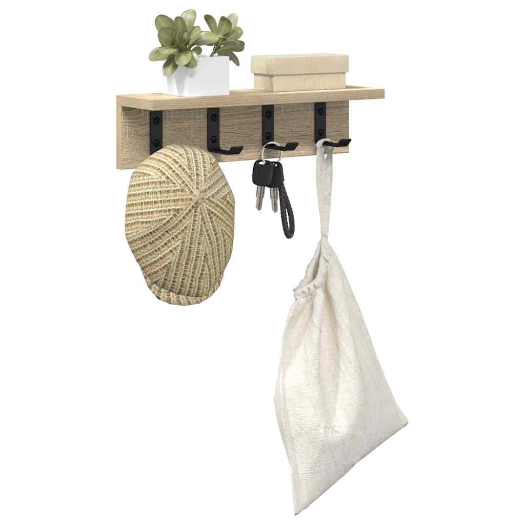 Wandgemonteerde kapstok Sonoma Eiken 40 x 10,5 x 10,5 cm is nu te koop bij PeponiXL, paradijselijk wonen!