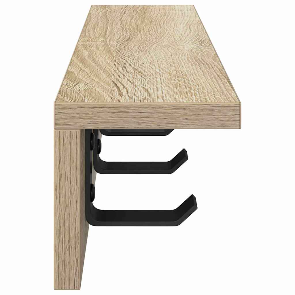 Wandgemonteerde kapstok Sonoma Eiken 40 x 10,5 x 10,5 cm is nu te koop bij PeponiXL, paradijselijk wonen!