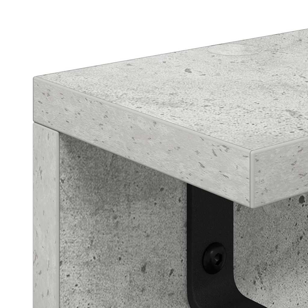 Wandgemonteerde kapstok Beton Grijs 40 x 10,5 x 10,5 cm is nu te koop bij PeponiXL, paradijselijk wonen!