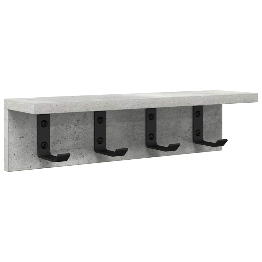 Wandgemonteerde kapstok Beton Grijs 40 x 10,5 x 10,5 cm is nu te koop bij PeponiXL, paradijselijk wonen!