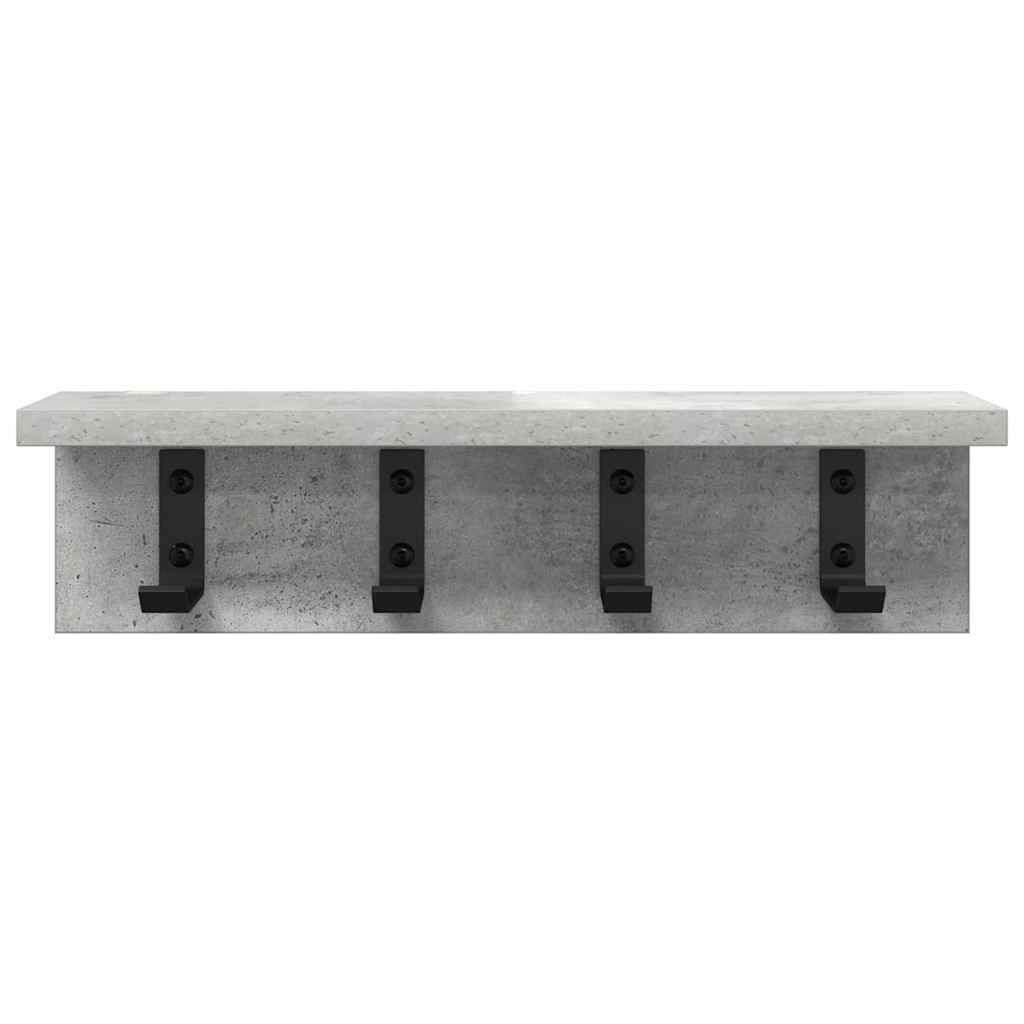 Wandgemonteerde kapstok Beton Grijs 40 x 10,5 x 10,5 cm is nu te koop bij PeponiXL, paradijselijk wonen!