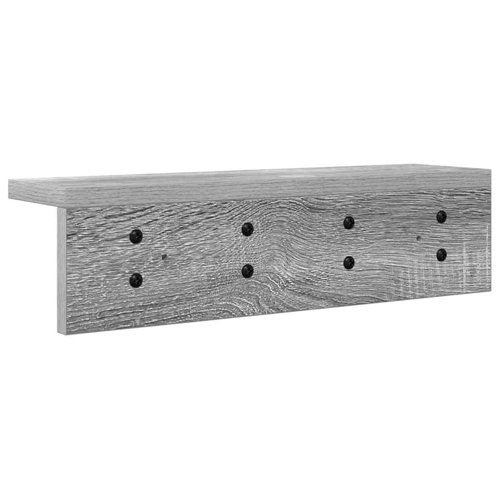 Wandgemonteerde kapstok Grijs Sonoma 40 x 10,5 x 10,5 cm is nu te koop bij PeponiXL, paradijselijk wonen!