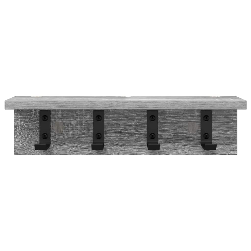 Wandgemonteerde kapstok Grijs Sonoma 40 x 10,5 x 10,5 cm is nu te koop bij PeponiXL, paradijselijk wonen!