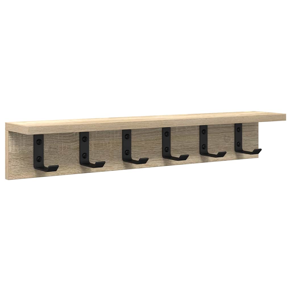 Wandgemonteerde kapstok Sonoma Eiken 60 x 10,5 x 10,5 cm is nu te koop bij PeponiXL, paradijselijk wonen!