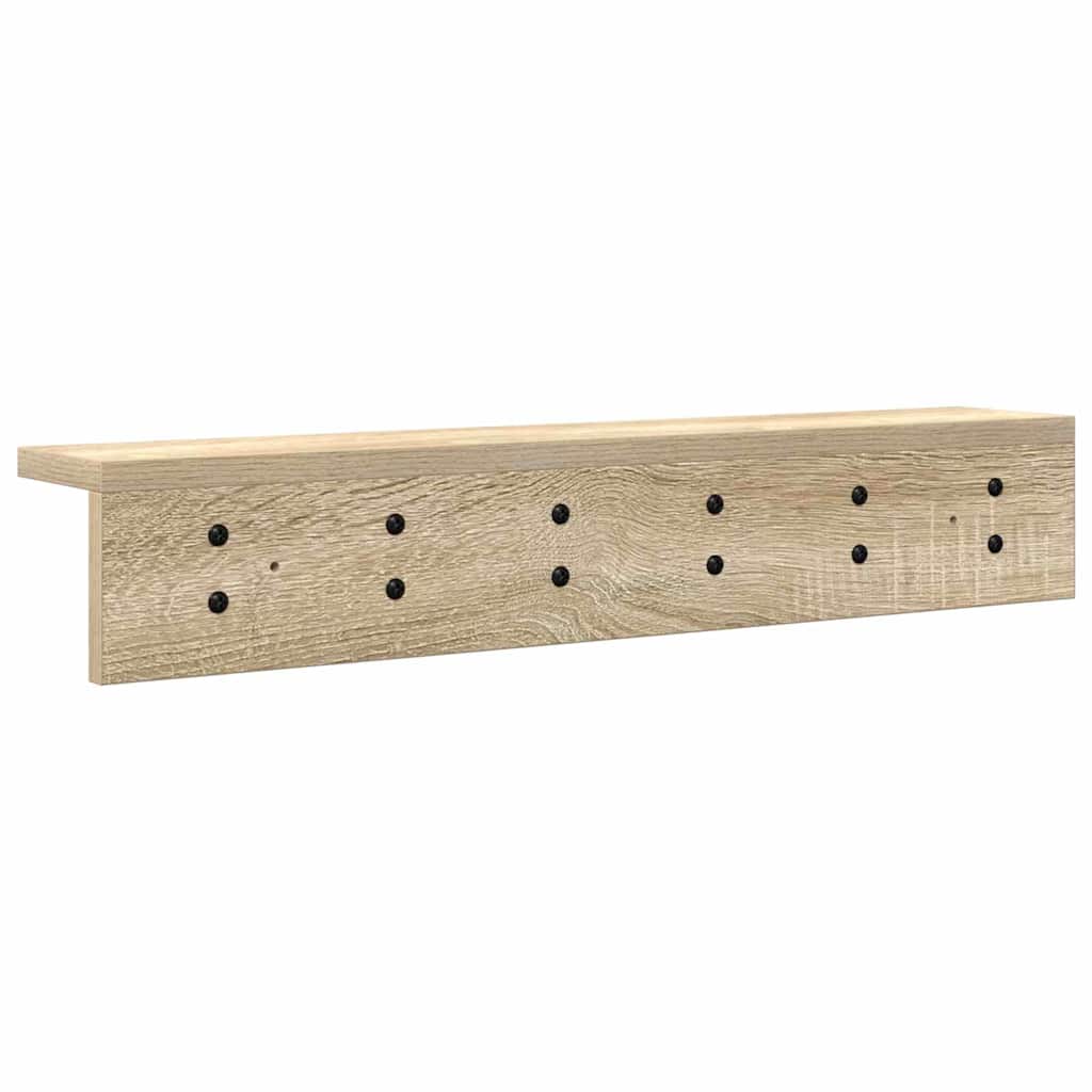 Wandgemonteerde kapstok Sonoma Eiken 60 x 10,5 x 10,5 cm is nu te koop bij PeponiXL, paradijselijk wonen!