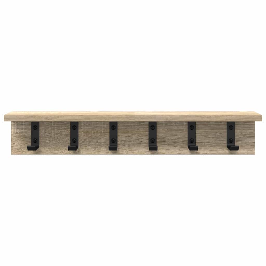 Wandgemonteerde kapstok Sonoma Eiken 60 x 10,5 x 10,5 cm is nu te koop bij PeponiXL, paradijselijk wonen!