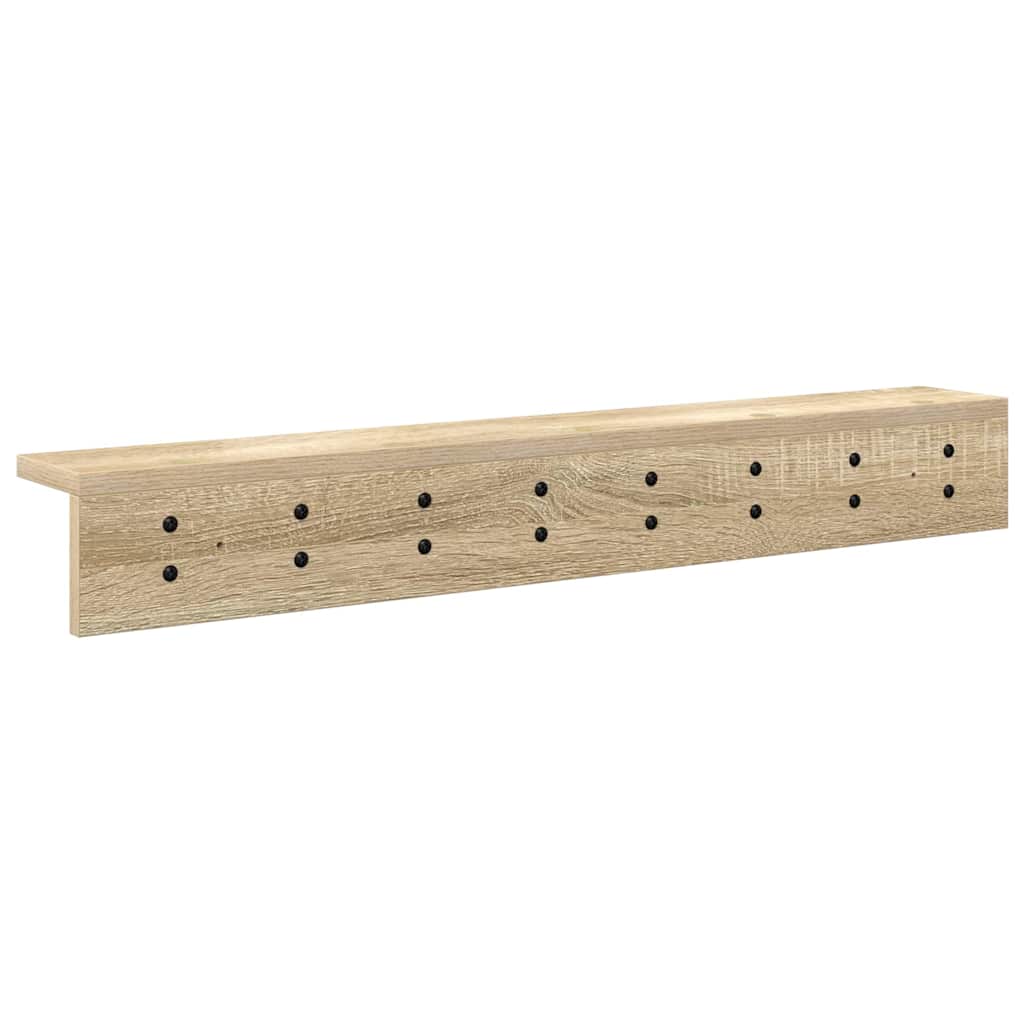 Wandgemonteerde kapstok Sonoma Eiken 80 x 10,5 x 10,5 cm is nu te koop bij PeponiXL, paradijselijk wonen!