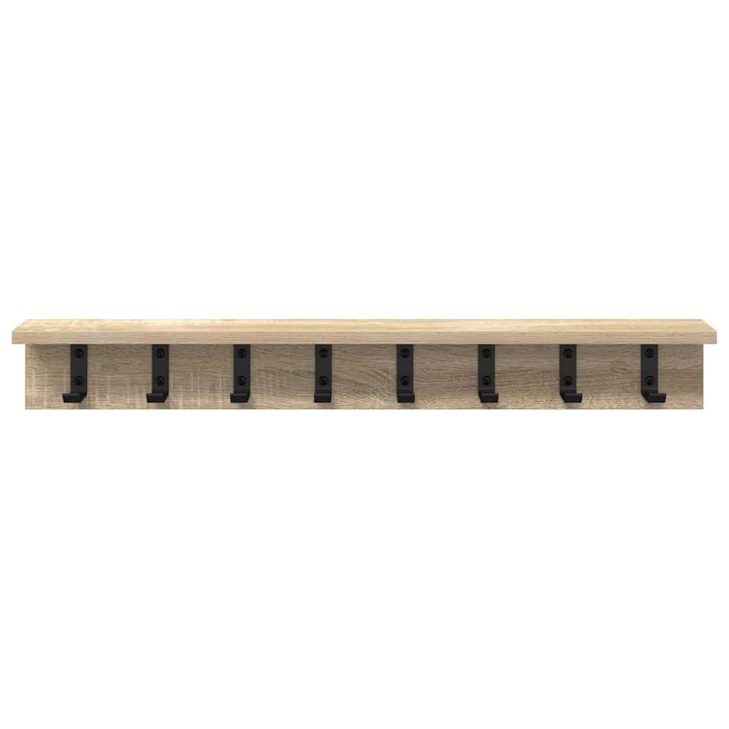Wandgemonteerde kapstok Sonoma Eiken 80 x 10,5 x 10,5 cm is nu te koop bij PeponiXL, paradijselijk wonen!