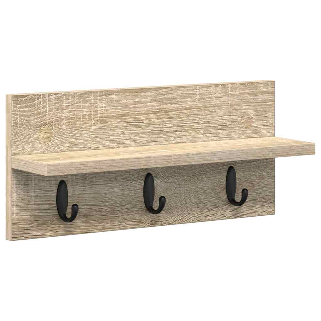 Wandgemonteerde kapstok Sonoma Eiken 40 x 10,5 x 18 cm
