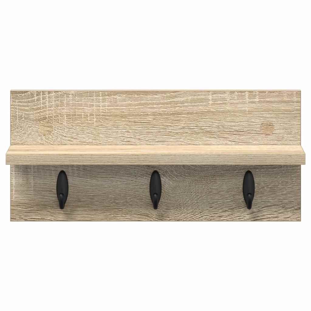 Wandgemonteerde kapstok Sonoma Eiken 40 x 10,5 x 18 cm