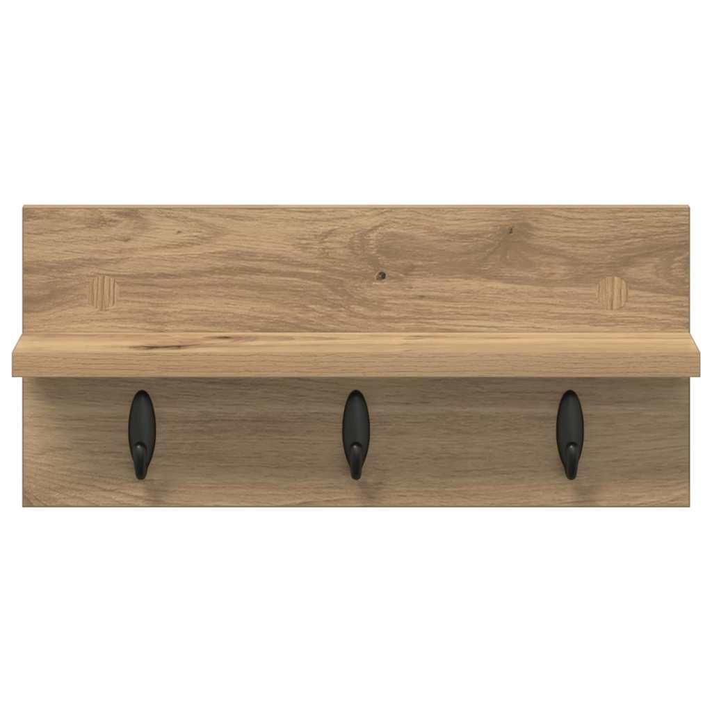 Wandgemonteerde kapstok Artisan Eiken 40 x 10,5 x 18 cm