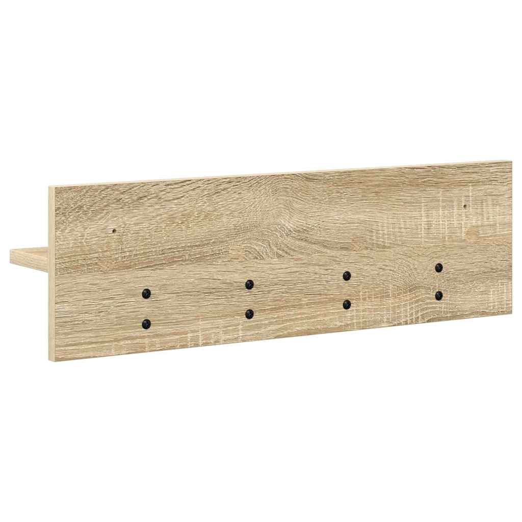Wandgemonteerde kapstok Sonoma Eiken 60 x 10,5 x 18 cm is nu te koop bij PeponiXL, paradijselijk wonen!
