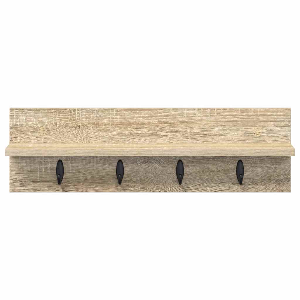 Wandgemonteerde kapstok Sonoma Eiken 60 x 10,5 x 18 cm is nu te koop bij PeponiXL, paradijselijk wonen!