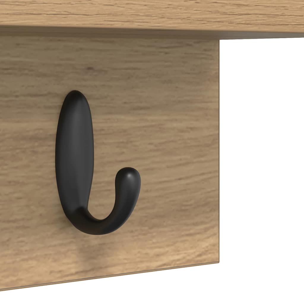 Wandgemonteerde kapstok Artisan Eiken 60 x 10,5 x 18 cm is nu te koop bij PeponiXL, paradijselijk wonen!