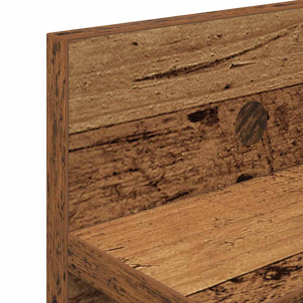 Wandgemonteerde kapstok Oudhout 80 x 10,5 x 18 cm Bewerkt hout