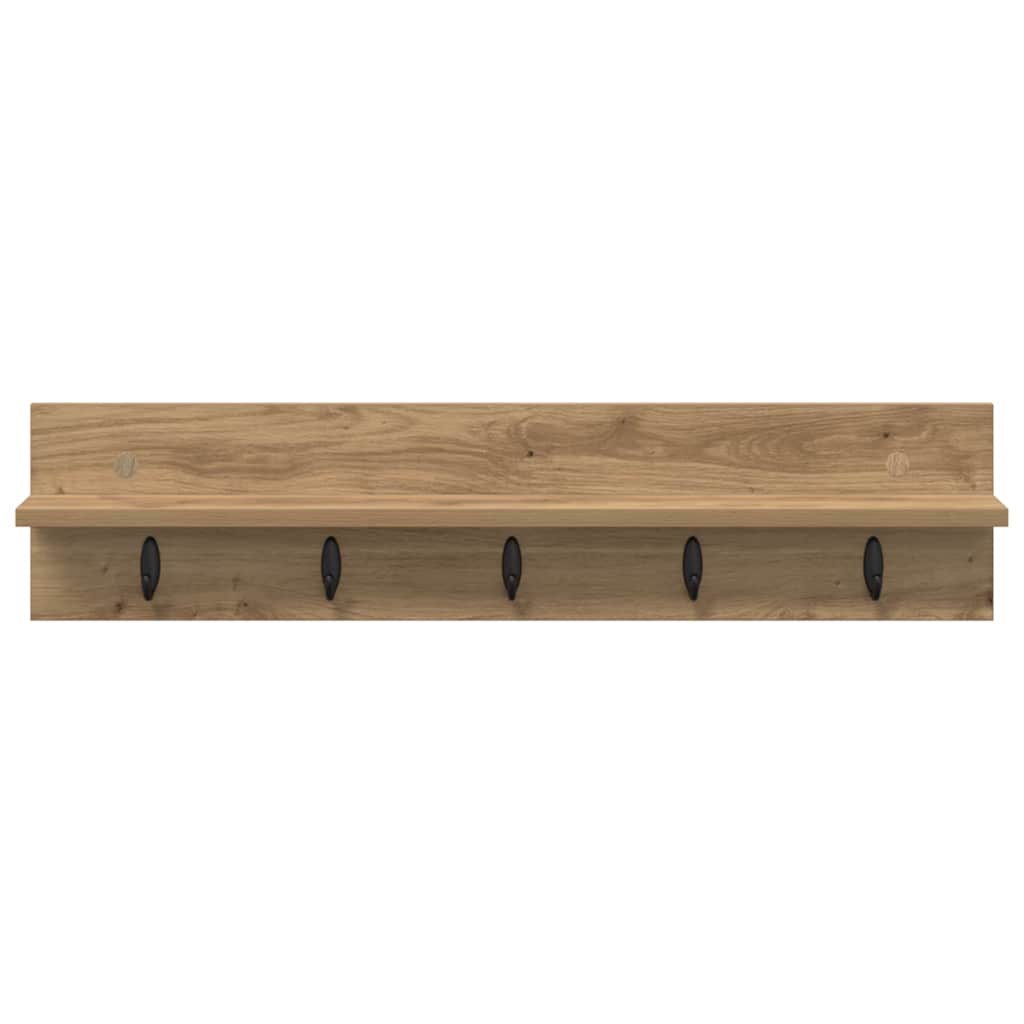 Wandgemonteerde kapstok Artisan Eiken 80 x 10,5 x 18 cm is nu te koop bij PeponiXL, paradijselijk wonen!