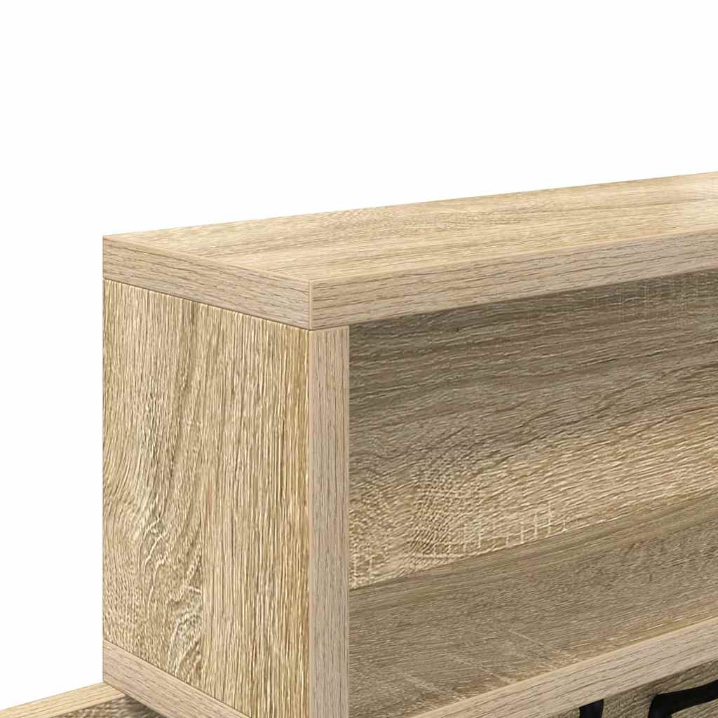 Wandgemonteerde kapstok Sonoma Eiken 100 x 12 x 43,5 cm is nu te koop bij PeponiXL, paradijselijk wonen!