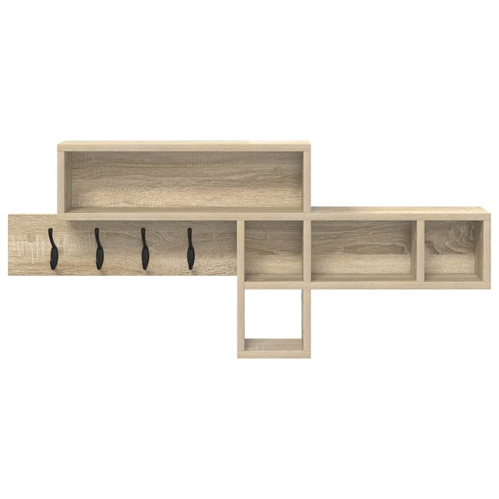 Wandgemonteerde kapstok Sonoma Eiken 100 x 12 x 43,5 cm is nu te koop bij PeponiXL, paradijselijk wonen!