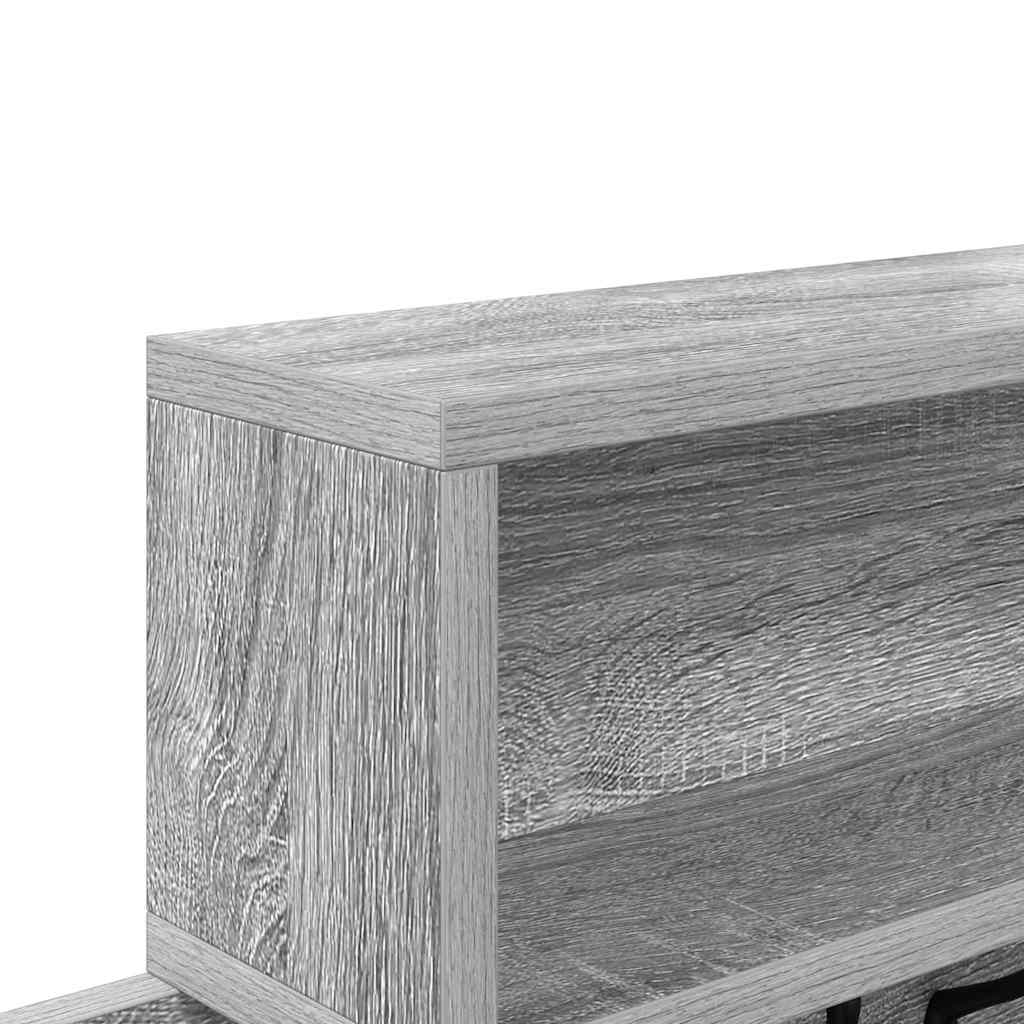 Wandgemonteerde kapstok Grijs Sonoma 100 x 12 x 43,5 cm is nu te koop bij PeponiXL, paradijselijk wonen!