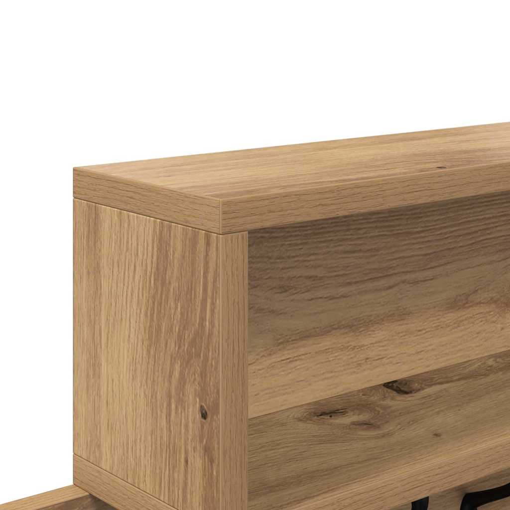 Wandgemonteerde kapstok Artisan Eiken 100 x 12 x 43,5 cm is nu te koop bij PeponiXL, paradijselijk wonen!