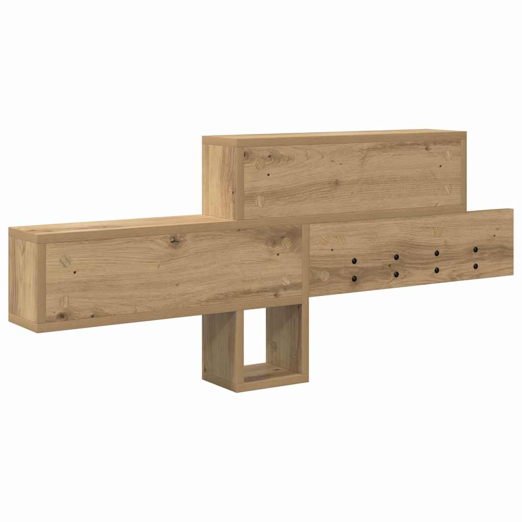 Wandgemonteerde kapstok Artisan Eiken 100 x 12 x 43,5 cm is nu te koop bij PeponiXL, paradijselijk wonen!