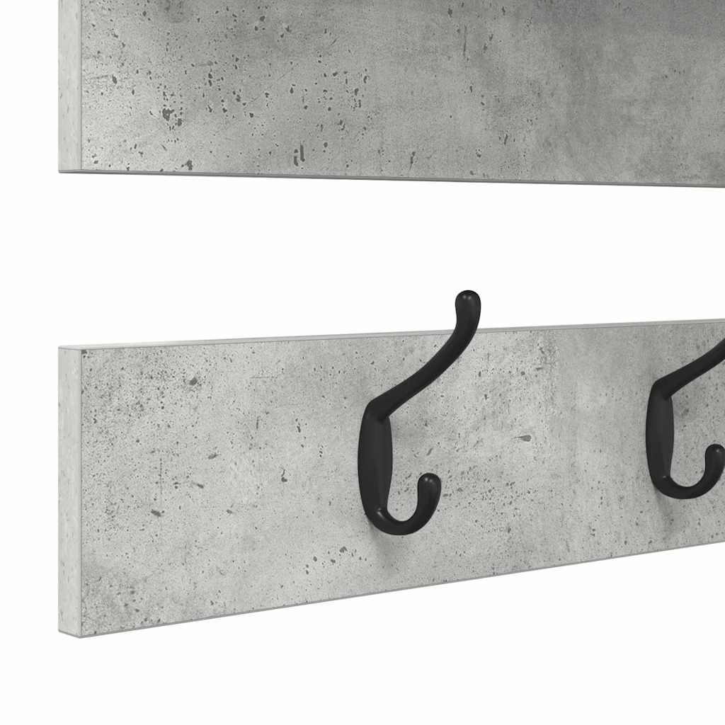 Wandgemonteerde kapstok met plank Beton Grijs 90 x 15 x 36 cm is nu te koop bij PeponiXL, paradijselijk wonen!