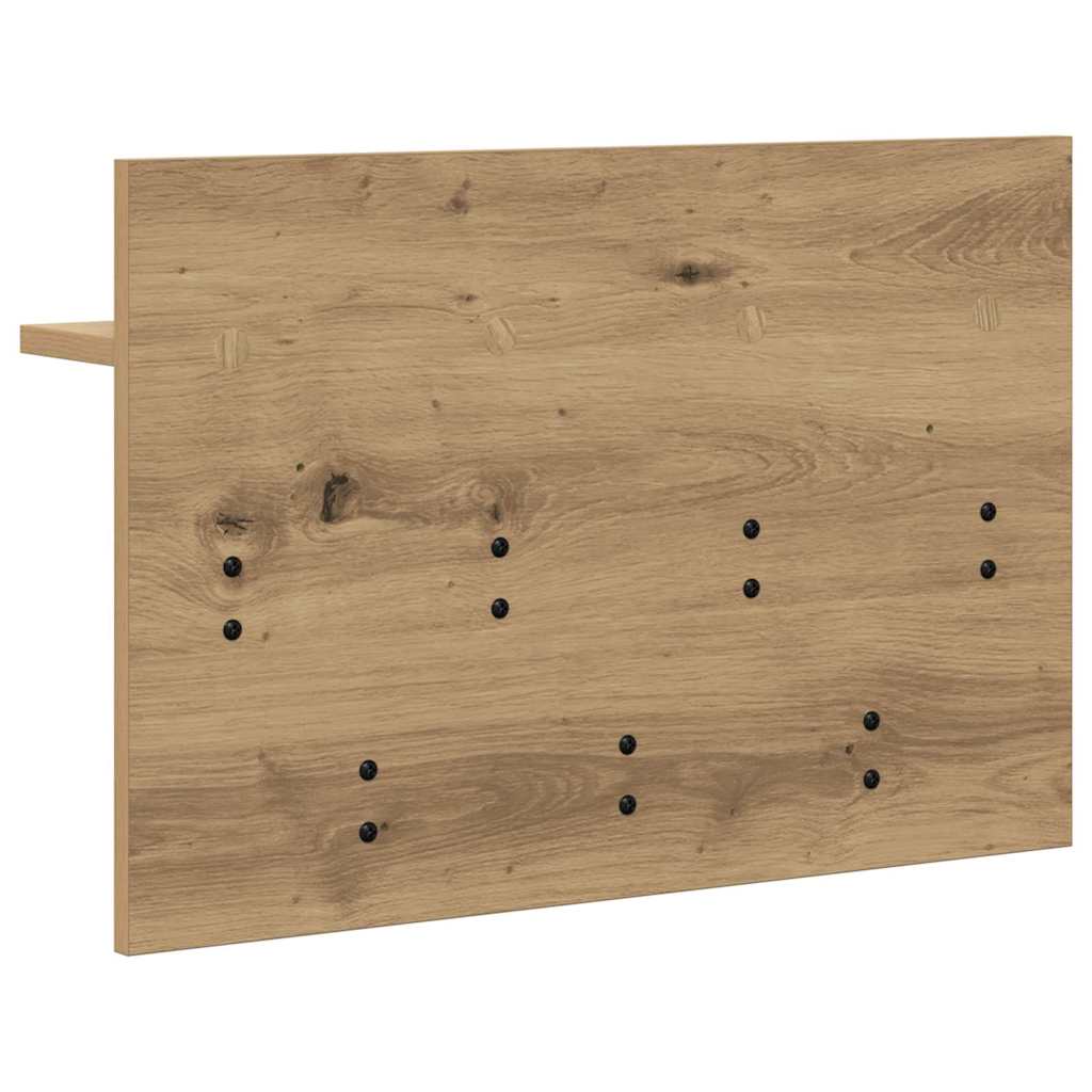Wandgemonteerde kapstok met plank Artisan Eiken 60 x 40 x 12 cm is nu te koop bij PeponiXL, paradijselijk wonen!