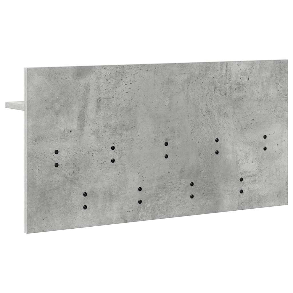 Wandgemonteerde kapstok met plank Beton Grijs 80 x 40 x 12 cm is nu te koop bij PeponiXL, paradijselijk wonen!