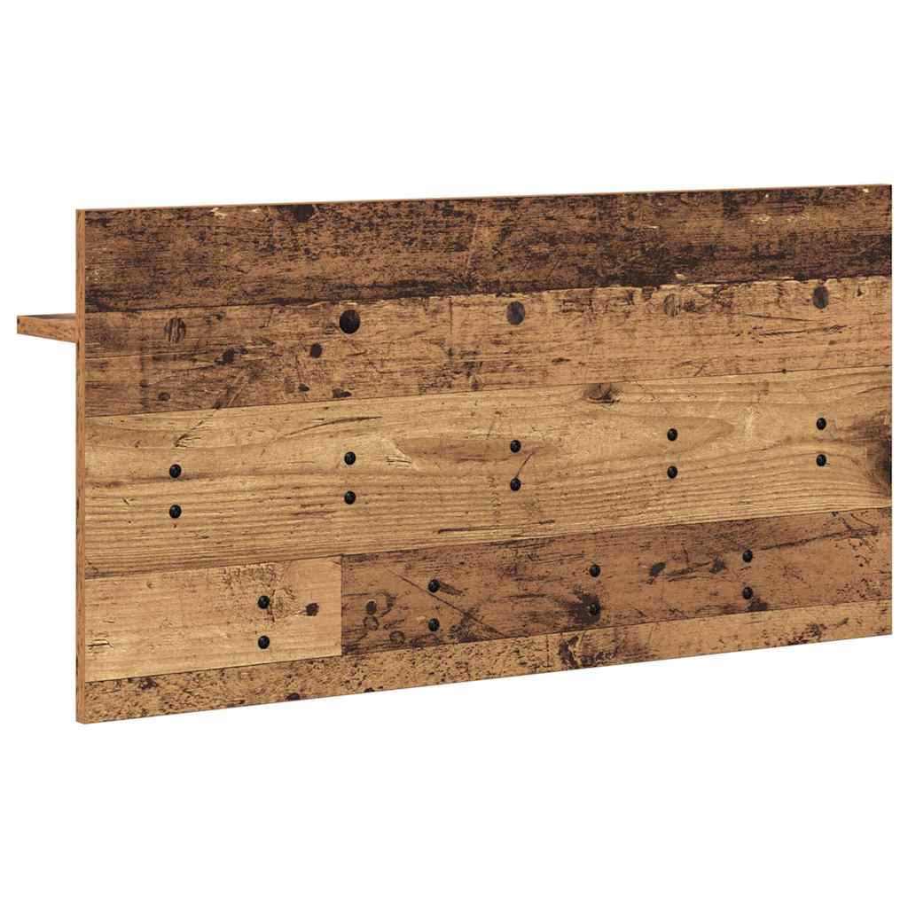 Wandgemonteerde kapstok Oudhout 80 x 40 x 12 cm Bewerkt hout is nu te koop bij PeponiXL, paradijselijk wonen!