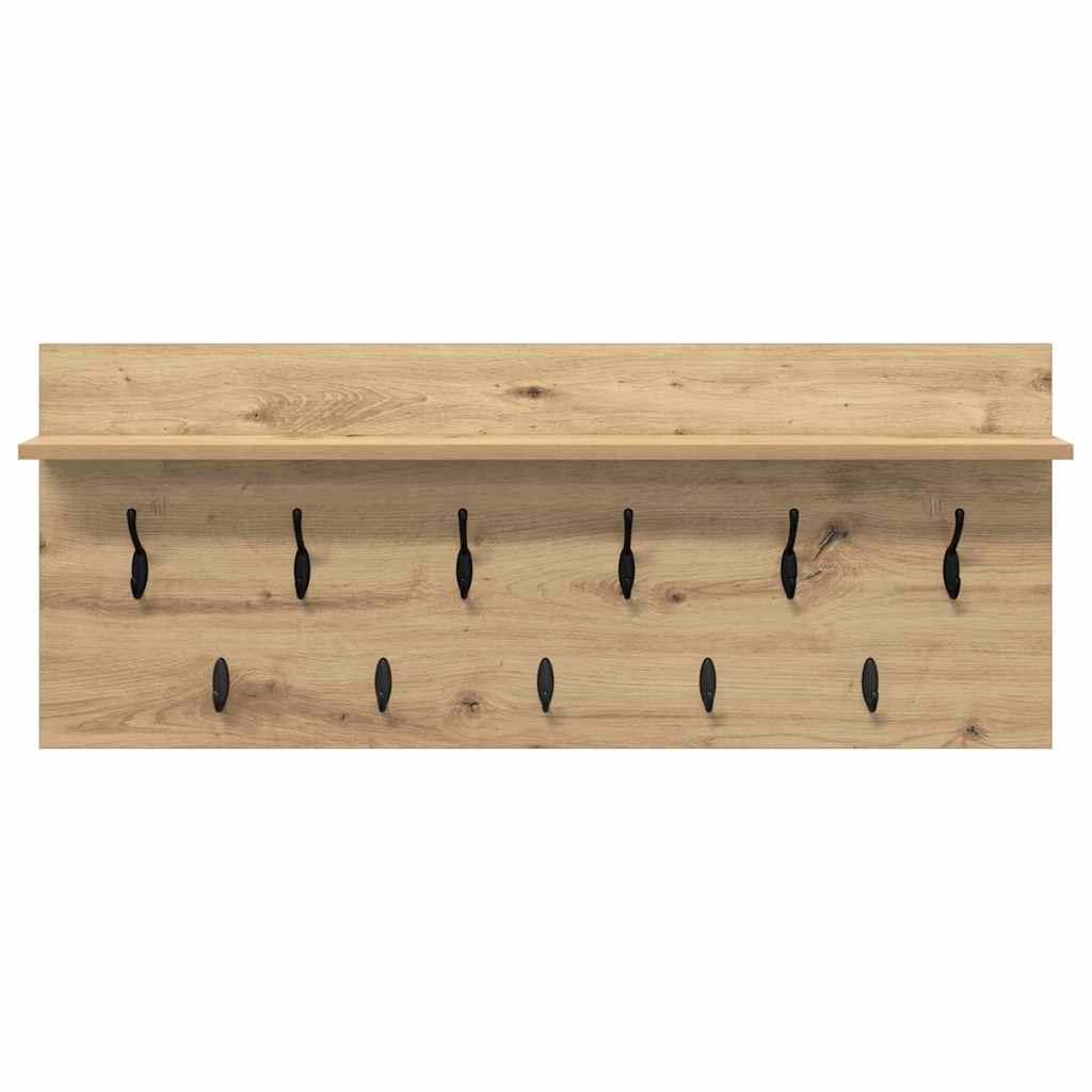 Wandgemonteerde kapstok Artisan Eiken 100 x 40 x 12 cm is nu te koop bij PeponiXL, paradijselijk wonen!