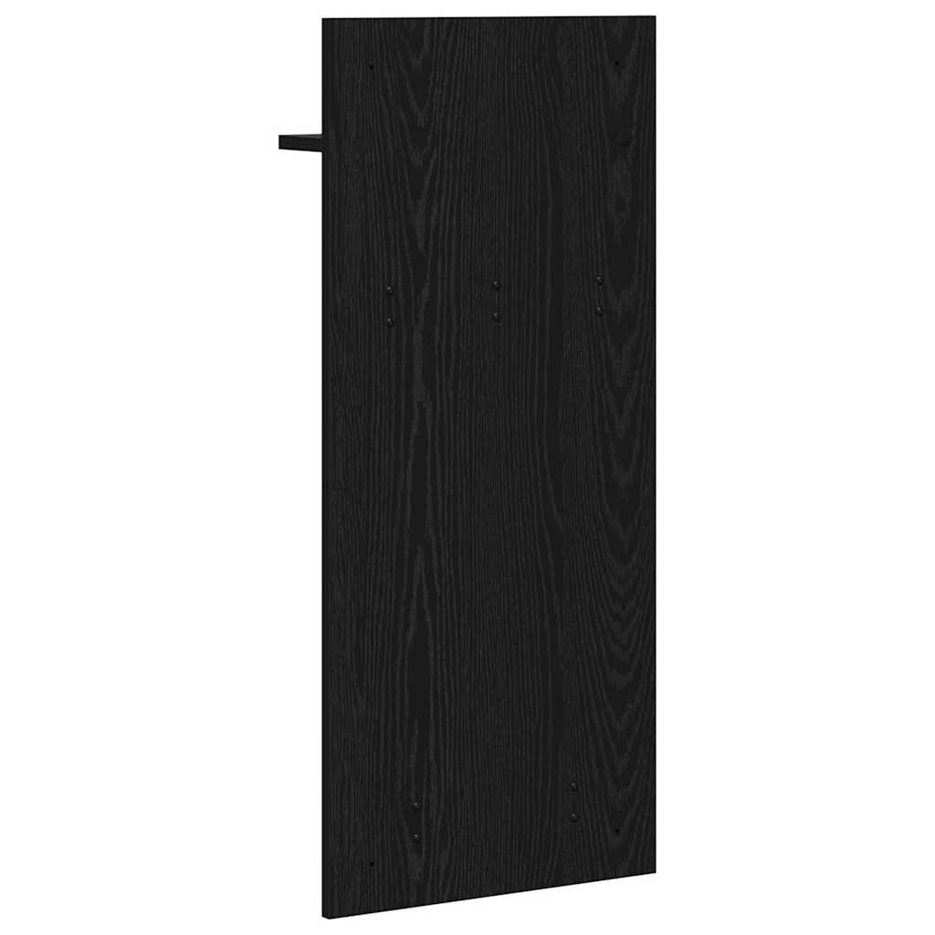 Wandgemonteerde kapstok met plank Zwart Eiken 40 x 10 x 90 cm is nu te koop bij PeponiXL, paradijselijk wonen!