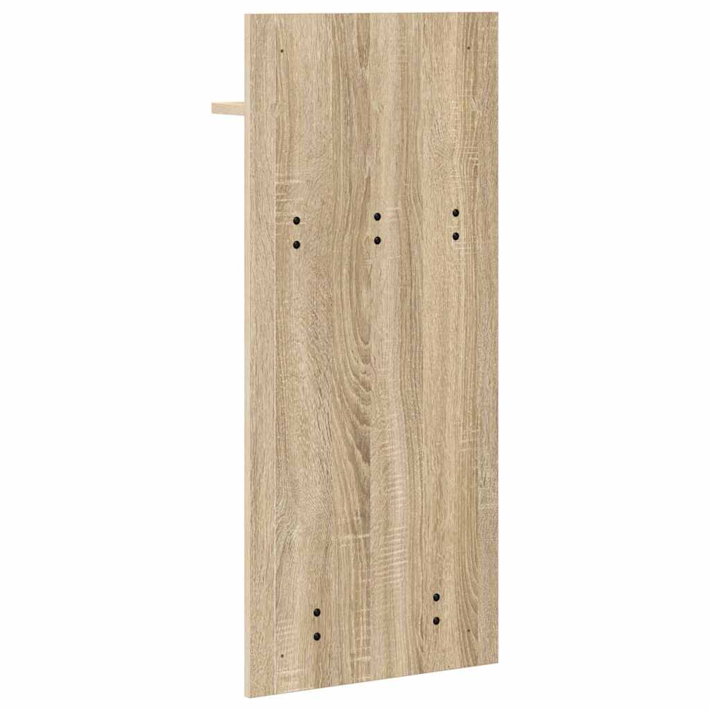 Wandgemonteerde kapstok met plank Sonoma Eiken 40 x 10 x 90 cm is nu te koop bij PeponiXL, paradijselijk wonen!