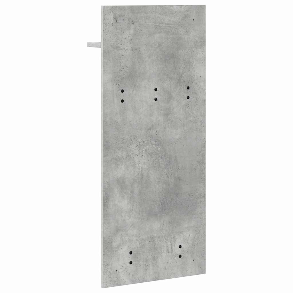 Wandgemonteerde kapstok met plank Beton Grijs 40 x 10 x 90 cm is nu te koop bij PeponiXL, paradijselijk wonen!