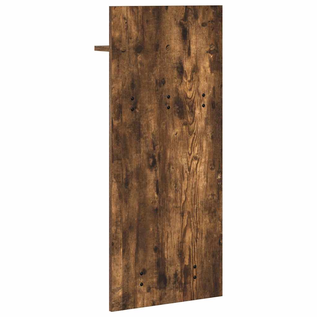 Wandgemonteerde kapstok met plank Gerookt eiken 40 x 10 x 90 cm is nu te koop bij PeponiXL, paradijselijk wonen!