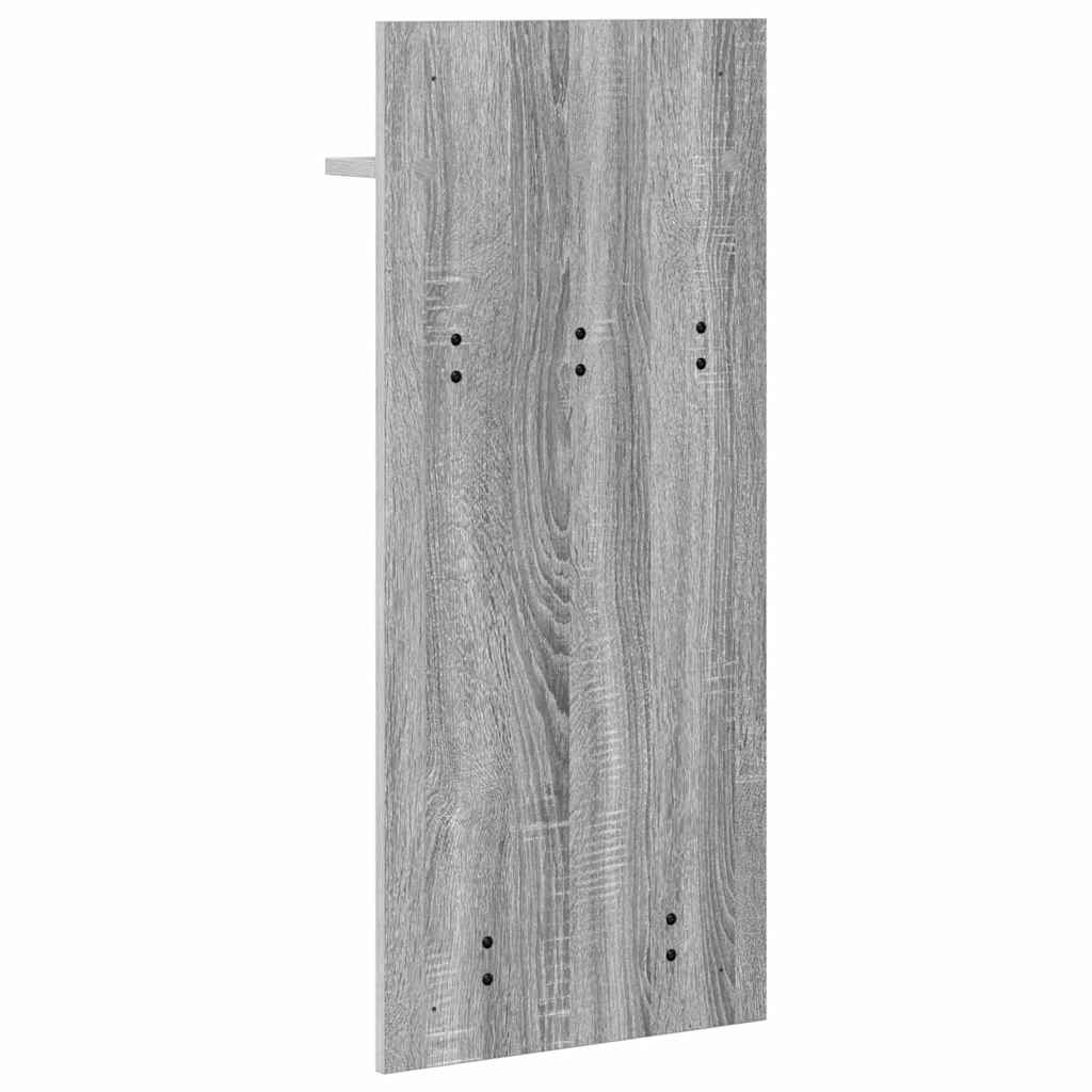 Wandgemonteerde kapstok met plank Grijs Sonoma 40 x 10 x 90 cm is nu te koop bij PeponiXL, paradijselijk wonen!