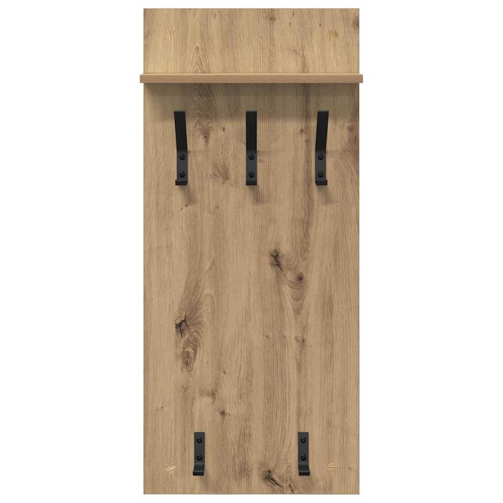 Wandgemonteerde kapstok met plank Artisan Eiken 40 x 10 x 90 cm is nu te koop bij PeponiXL, paradijselijk wonen!