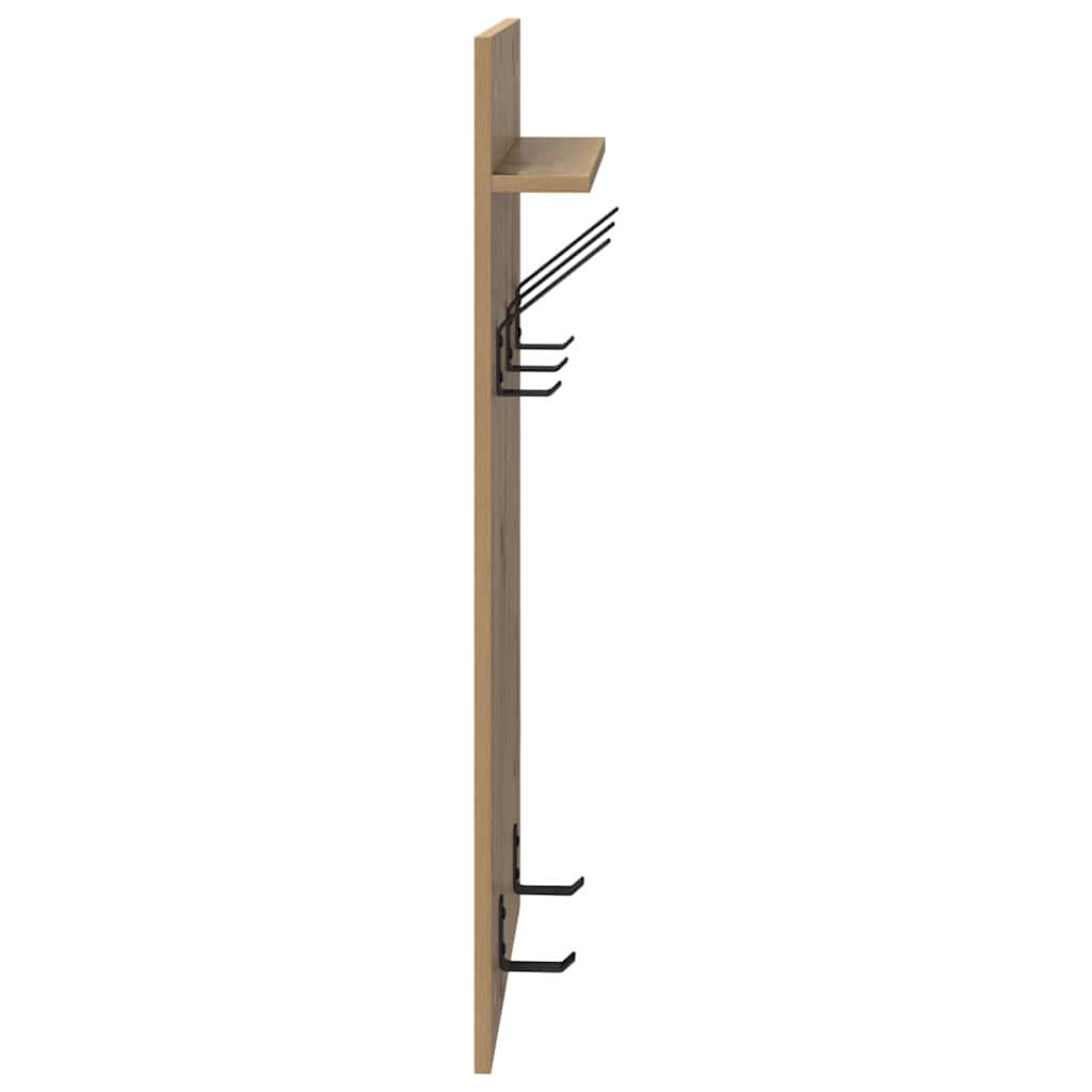 Wandgemonteerde kapstok met plank Artisan Eiken 40 x 10 x 90 cm is nu te koop bij PeponiXL, paradijselijk wonen!