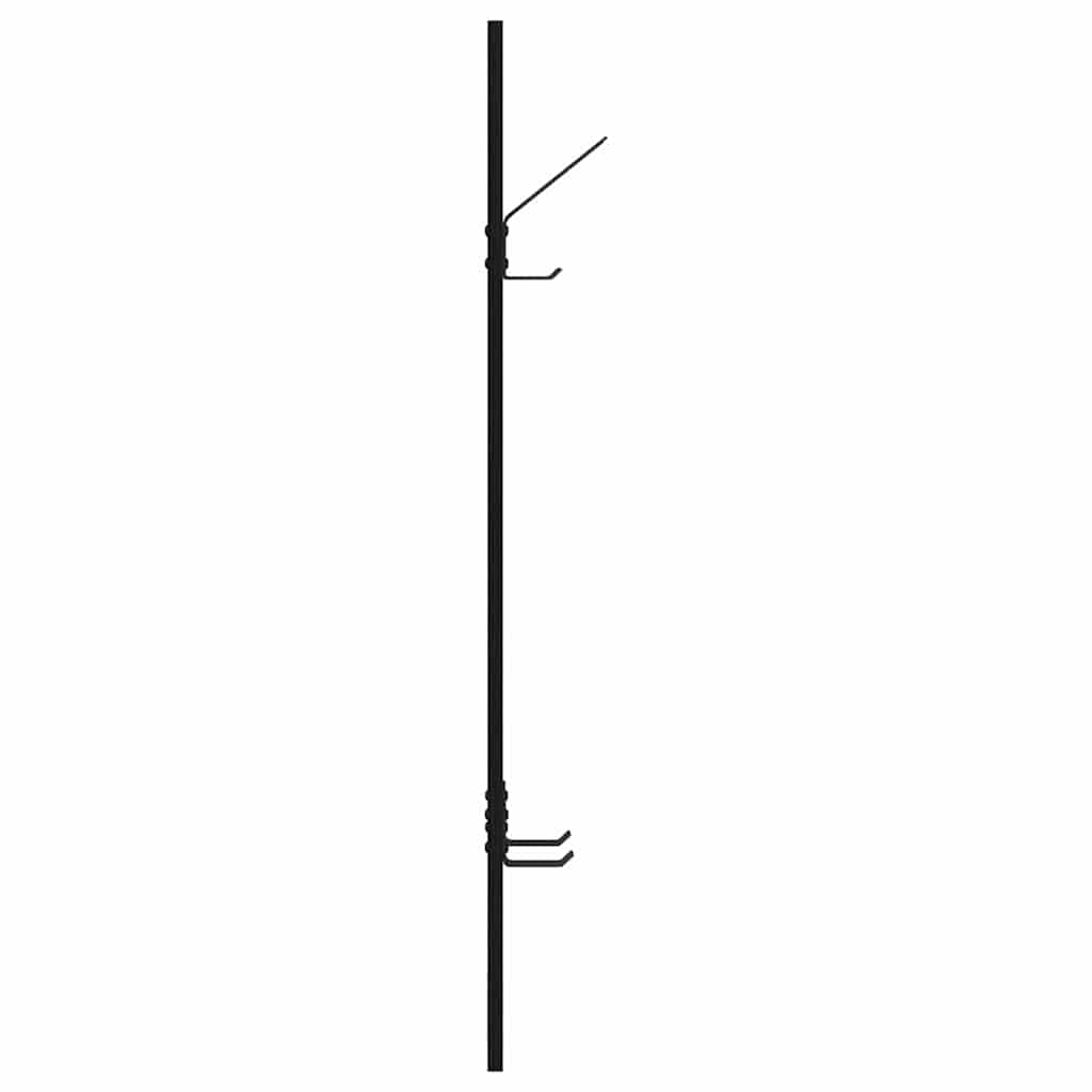 Wandgemonteerde kapstok Zwart Eiken 20 x 1,5 x 100 cm is nu te koop bij PeponiXL, paradijselijk wonen!