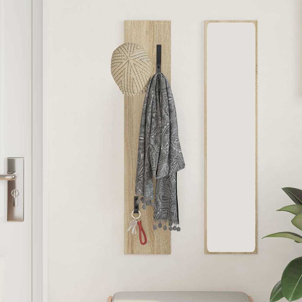 Wandgemonteerde kapstok Sonoma eiken 20 x 1,5 x 100 cm is nu te koop bij PeponiXL, paradijselijk wonen!