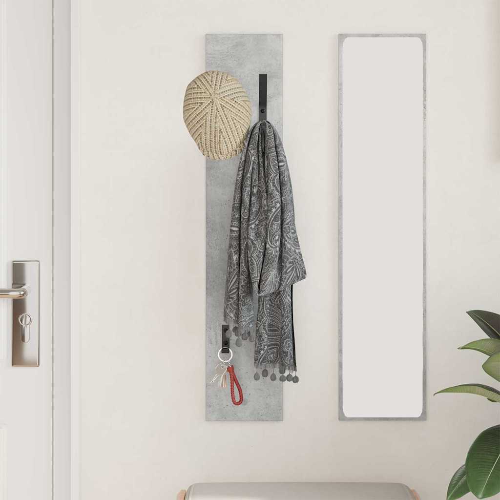 Wandgemonteerde kapstok Beton Grijs 20 x 1,5 x 100 cm is nu te koop bij PeponiXL, paradijselijk wonen!