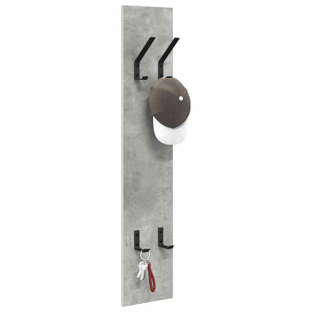 Wandgemonteerde kapstok Beton Grijs 20 x 1,5 x 100 cm is nu te koop bij PeponiXL, paradijselijk wonen!