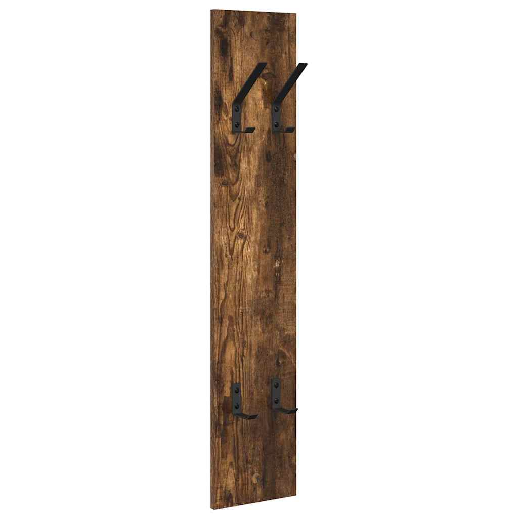 Wandgemonteerde kapstok Gerookt eiken 20 x 1,5 x 100 cm is nu te koop bij PeponiXL, paradijselijk wonen!