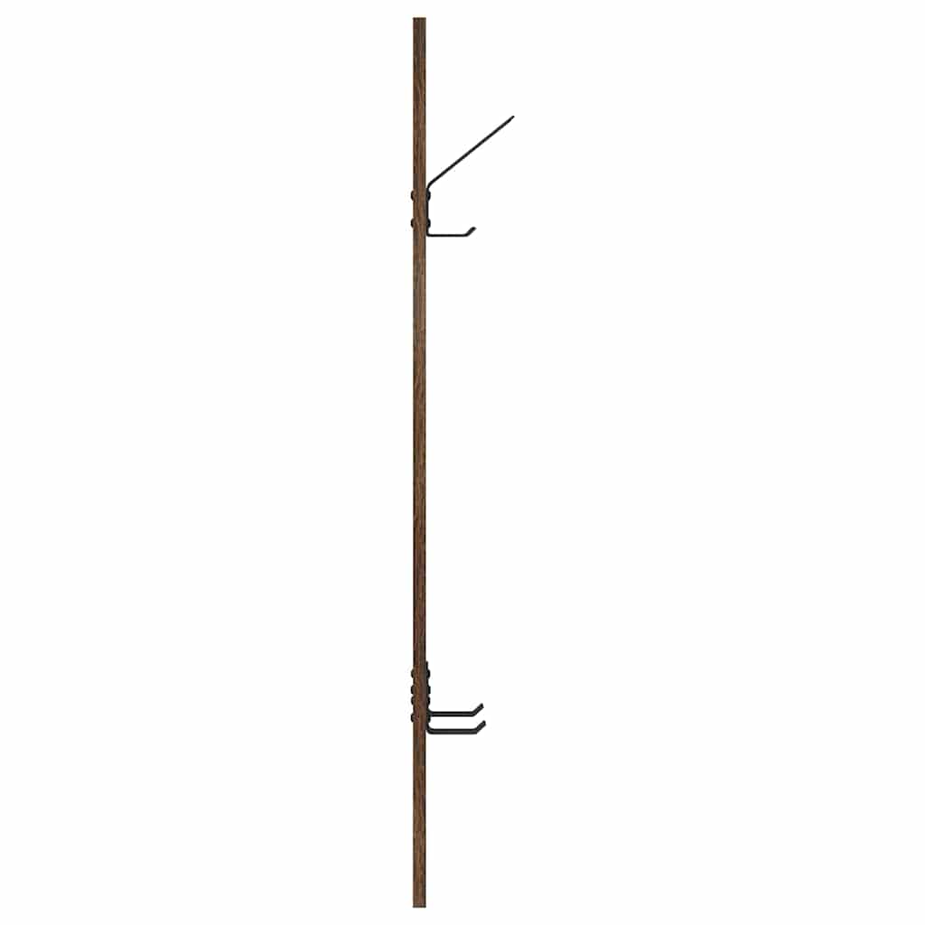 Wandgemonteerde kapstok Gerookt eiken 20 x 1,5 x 100 cm is nu te koop bij PeponiXL, paradijselijk wonen!