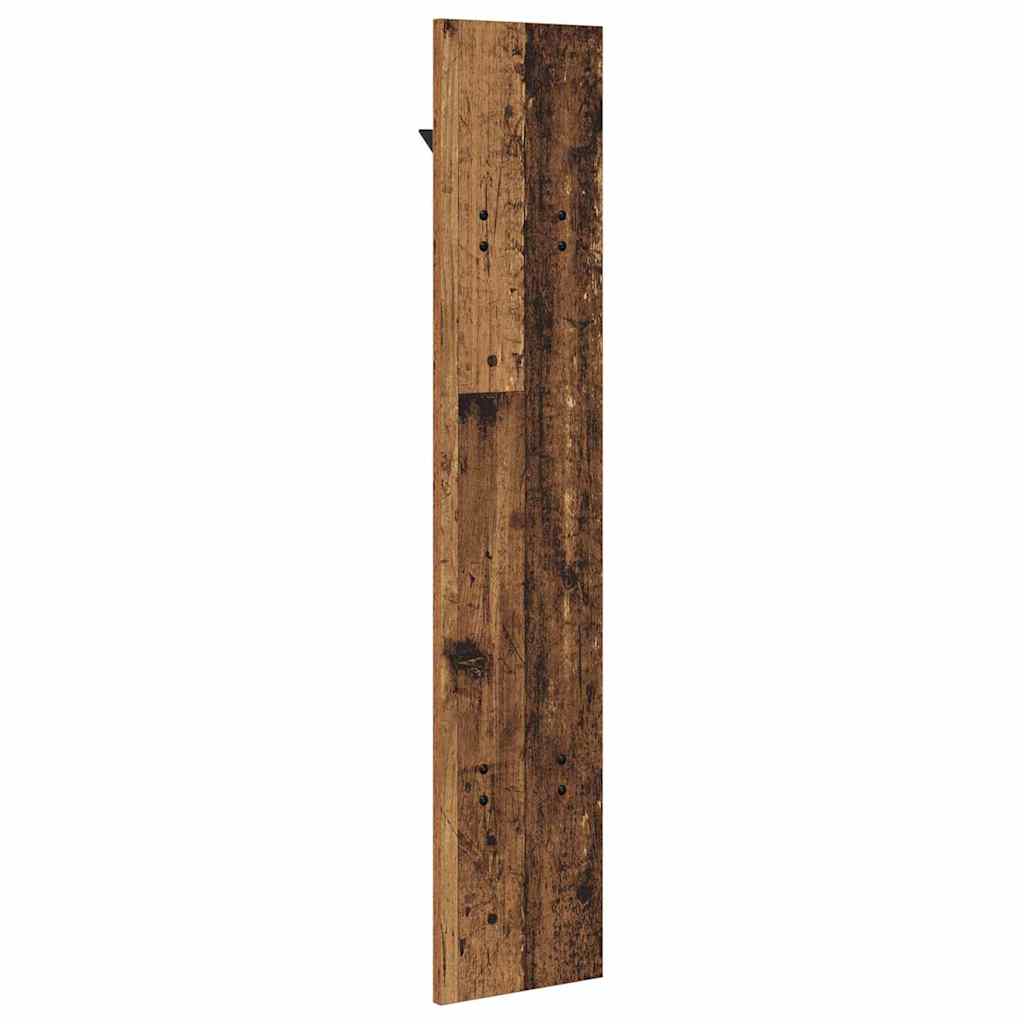 Wandgemonteerde kapstok Oudhout 20 x 1,5 x 100 cm Bewerkt hout is nu te koop bij PeponiXL, paradijselijk wonen!