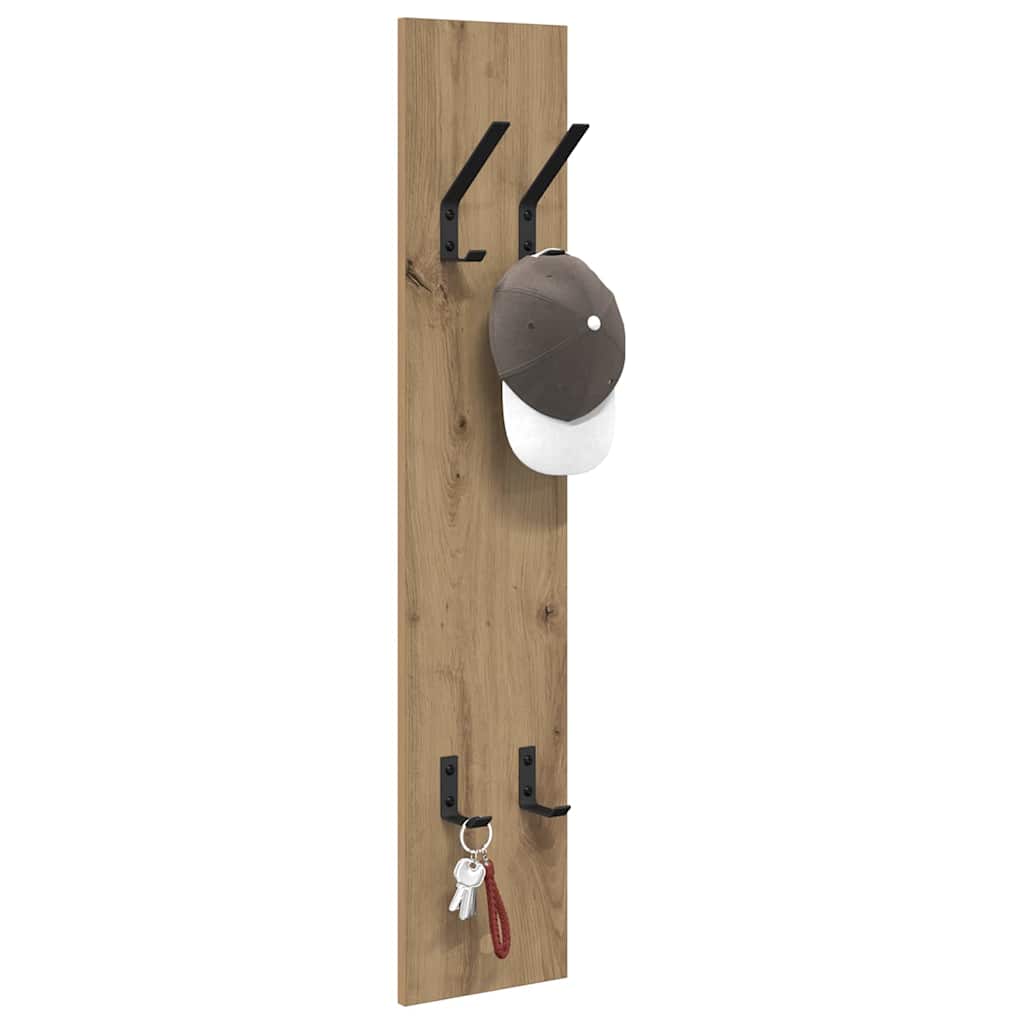 Wandgemonteerde kapstok Artisan Eiken 20 x 1,5 x 100 cm is nu te koop bij PeponiXL, paradijselijk wonen!