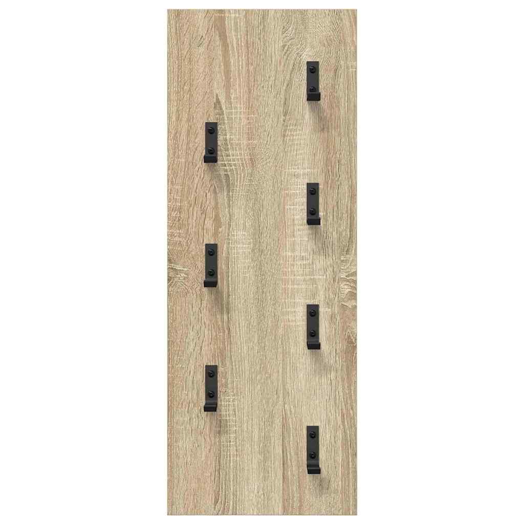 Wandgemonteerde kapstok Sonoma Eiken 30 x 1,5 x 80 cm is nu te koop bij PeponiXL, paradijselijk wonen!