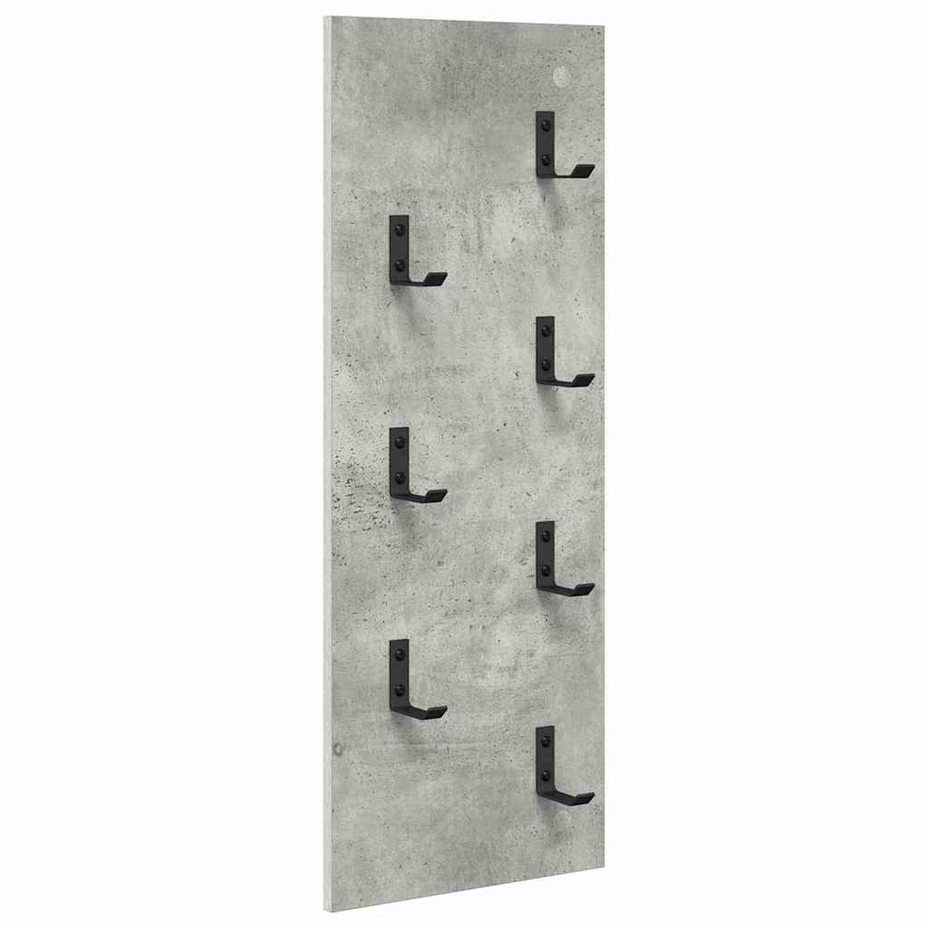 Wandgemonteerde kapstok met opslag Beton Grijs 30 x 1,5 x 80 cm is nu te koop bij PeponiXL, paradijselijk wonen!