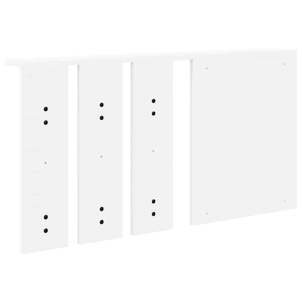 Wandgemonteerde kapstok Wit 85 x 10 x 45 cm Bewerkt hout is nu te koop bij PeponiXL, paradijselijk wonen!