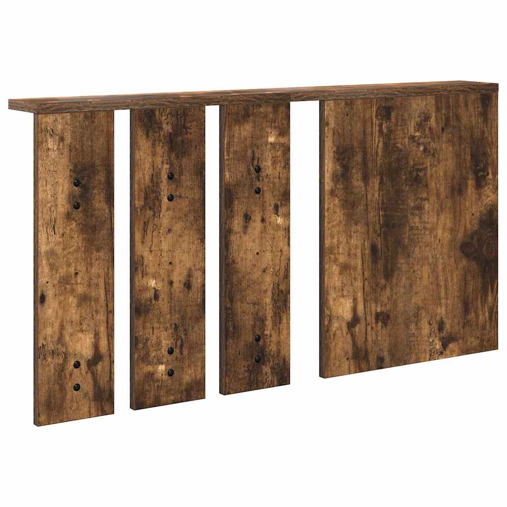 Wandgemonteerde kapstok met plank Gerookt eiken 85 x 10 x 45 cm is nu te koop bij PeponiXL, paradijselijk wonen!