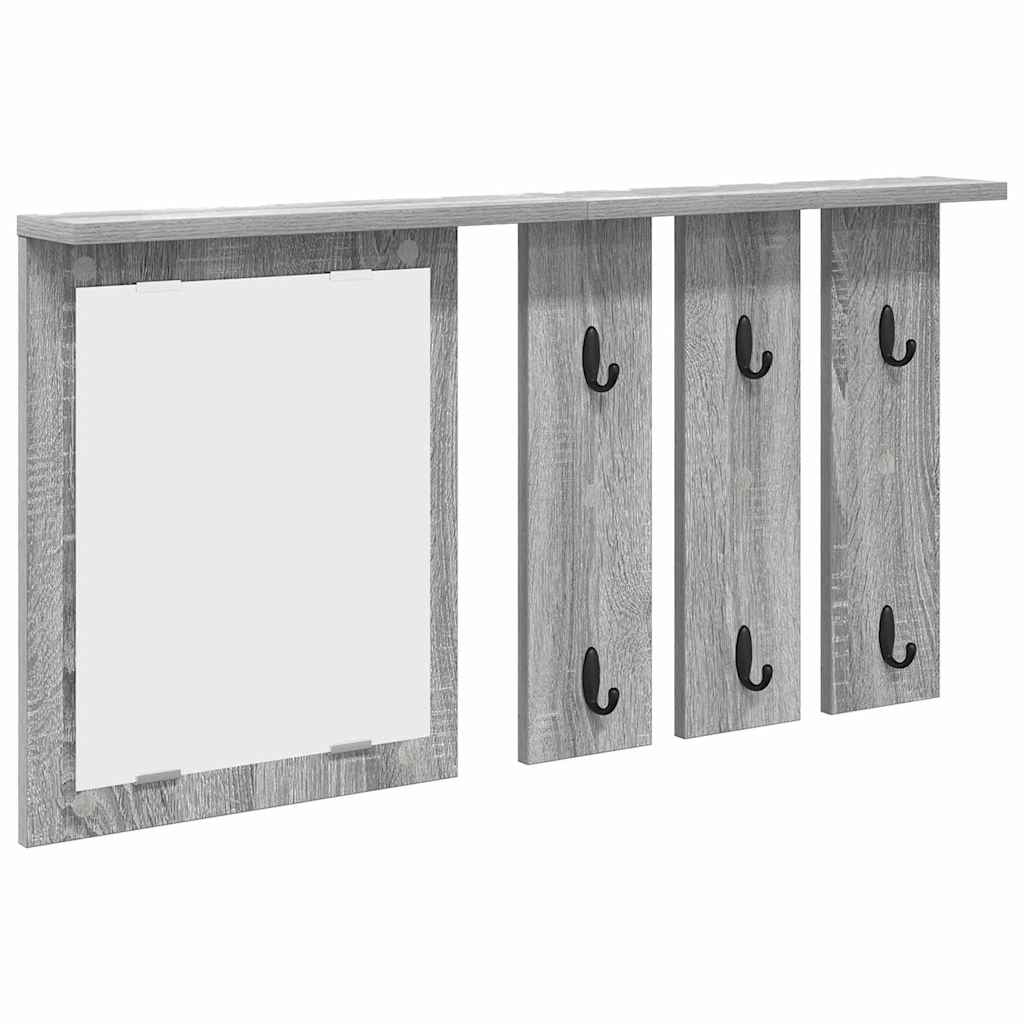 Wandgemonteerde kapstok met plank Grijs sonoma 85 x 10 x 45 cm is nu te koop bij PeponiXL, paradijselijk wonen!